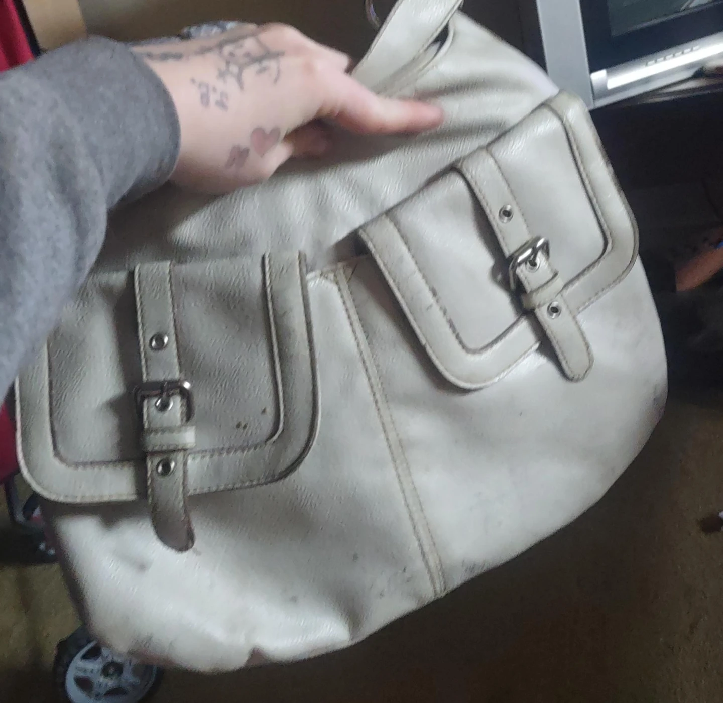 Cream Shoulder Bag