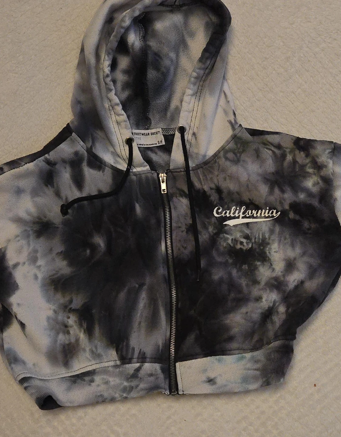 Streetwear Society Tie-Dye Zip-Up Hoodie