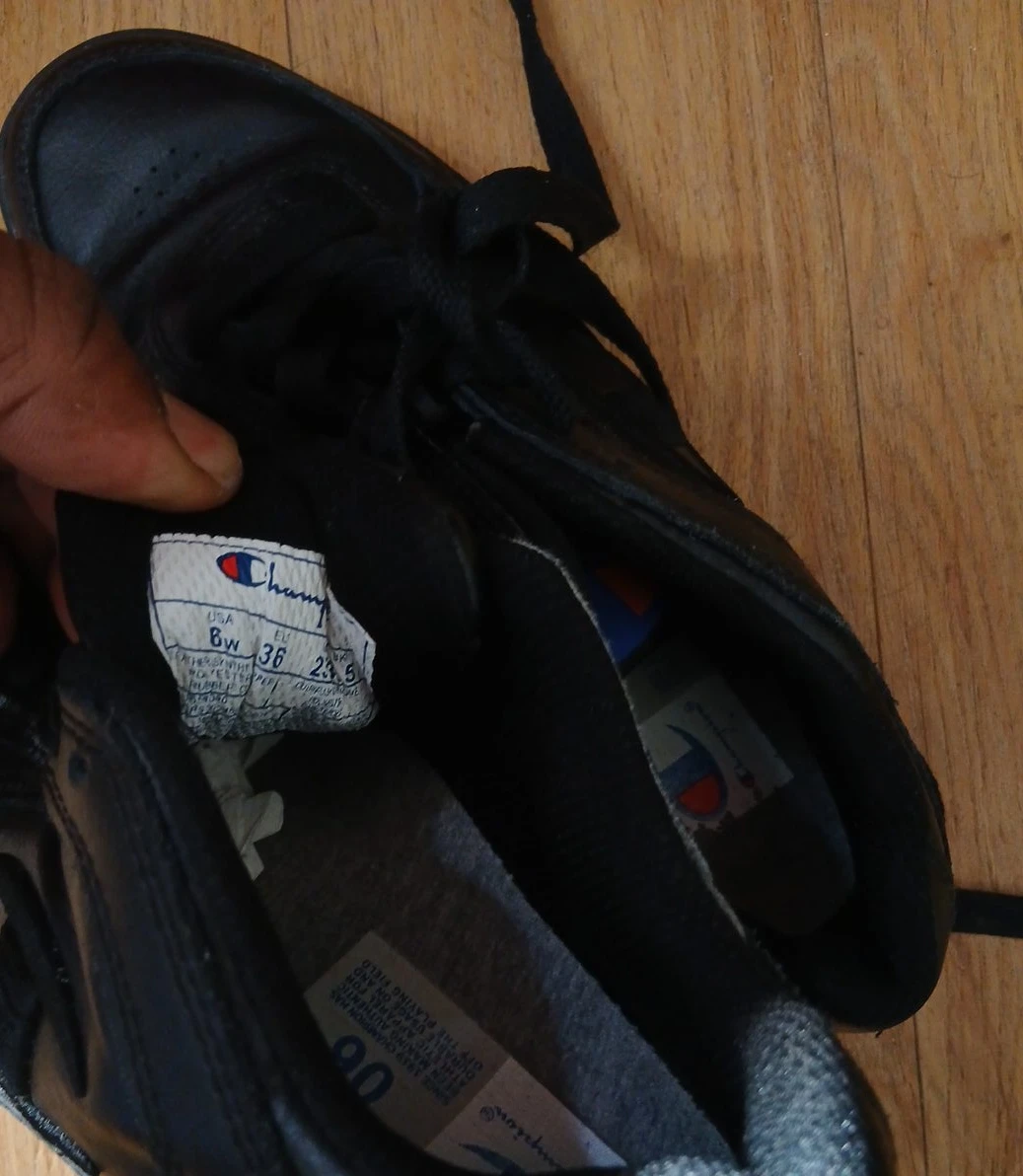 Champion Black Shoes - Size 6W/36 EU