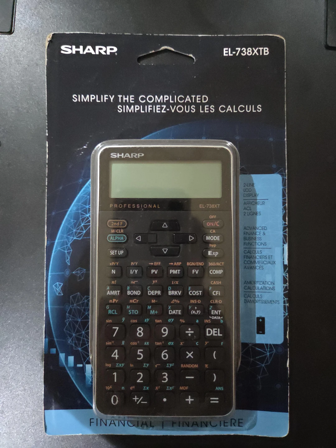 Sharp EL-738XTb Financial Calculator