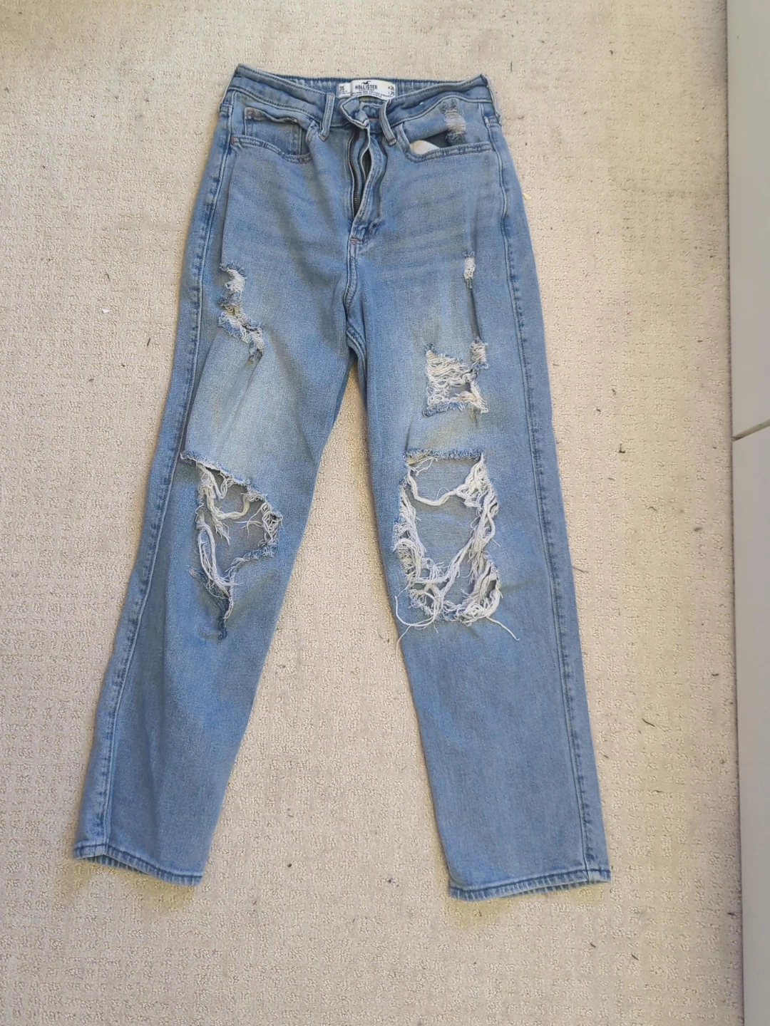 Hollister High-Waisted Ripped Jeans