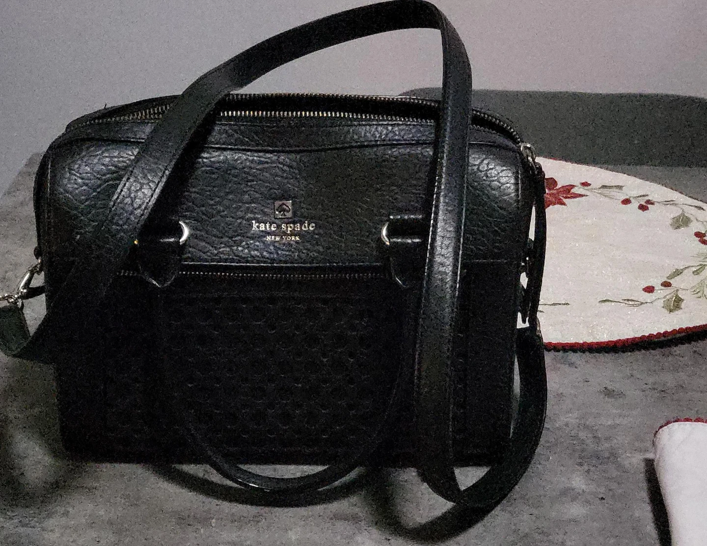 Kate Spade New York Black Leather Satchel