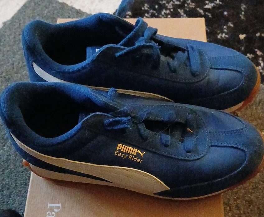 Puma Easy Rider Blue Suede Athletic Shoes - photo 2