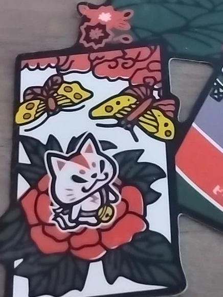 Lucky Cat & Butterfly Enamel Pin