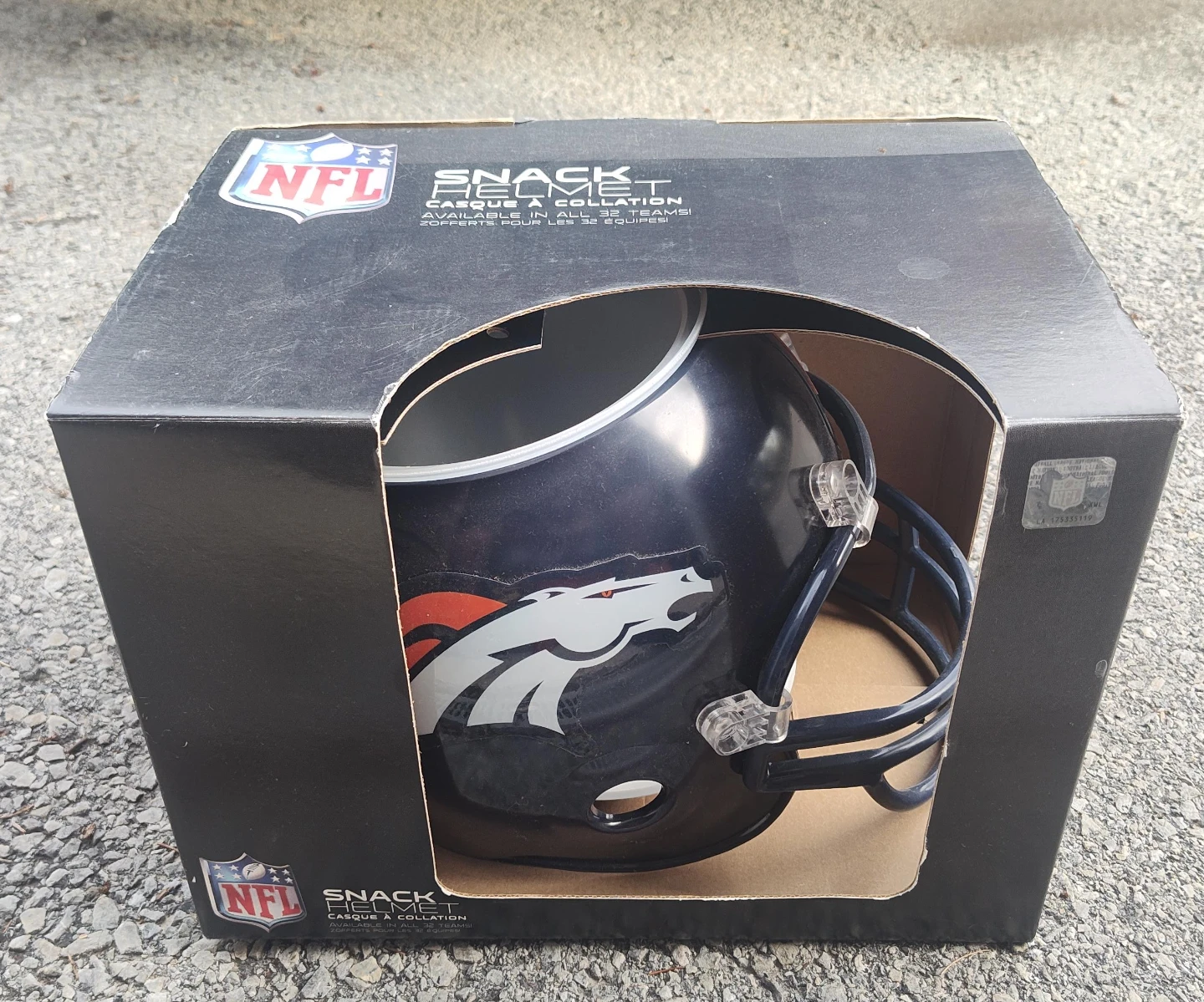 NFL Denver Broncos Snack Helmet