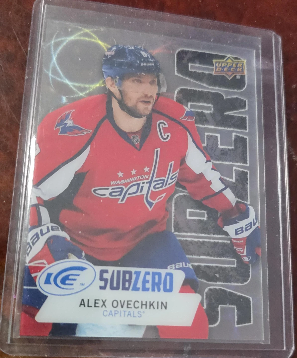 Upper Deck Alex Ovechkin "Subzero" Hockey Card