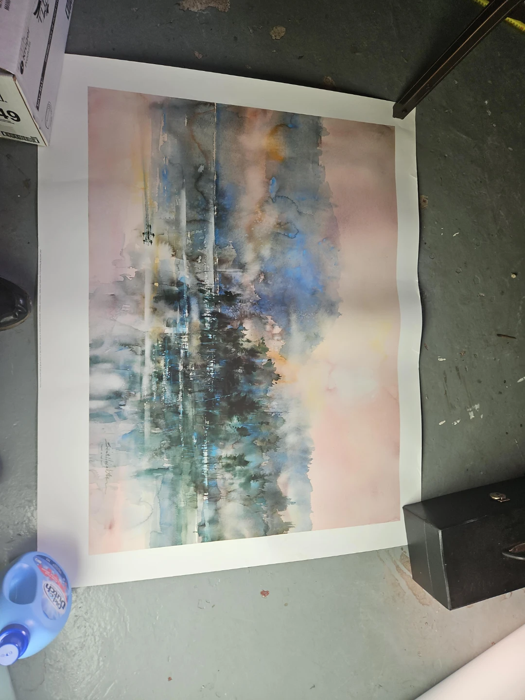 Brent Heighton "Looks in the Mist" Watercolor Print
