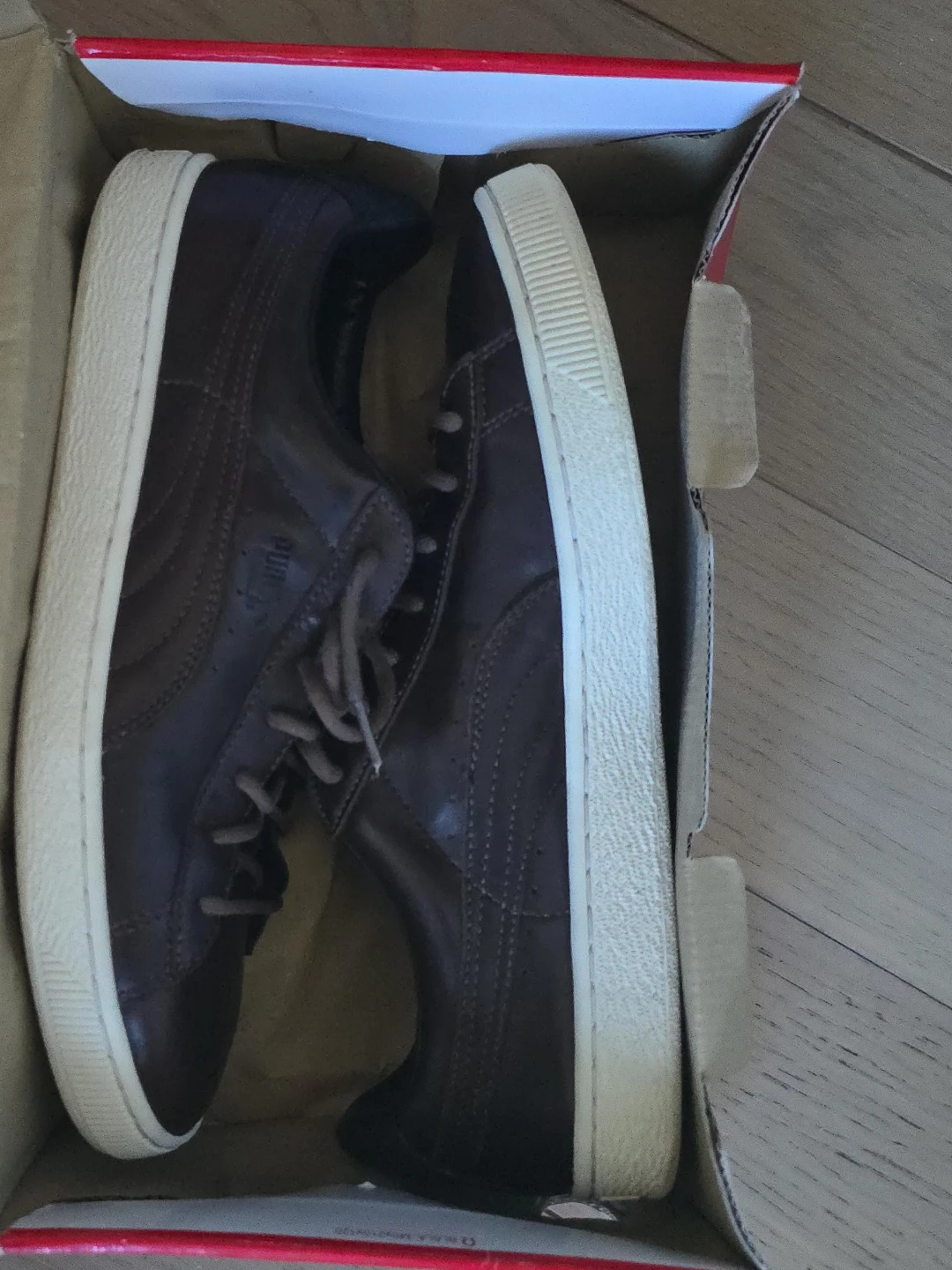 Puma Men's Leather Sneakers - Brown