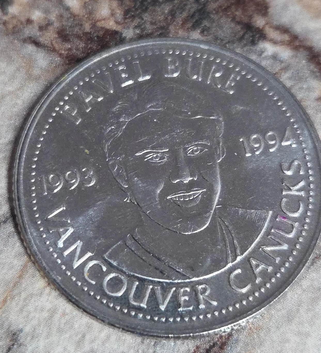 Pavel Bure Vancouver Canucks 1993-1994 Commemorative Coin
