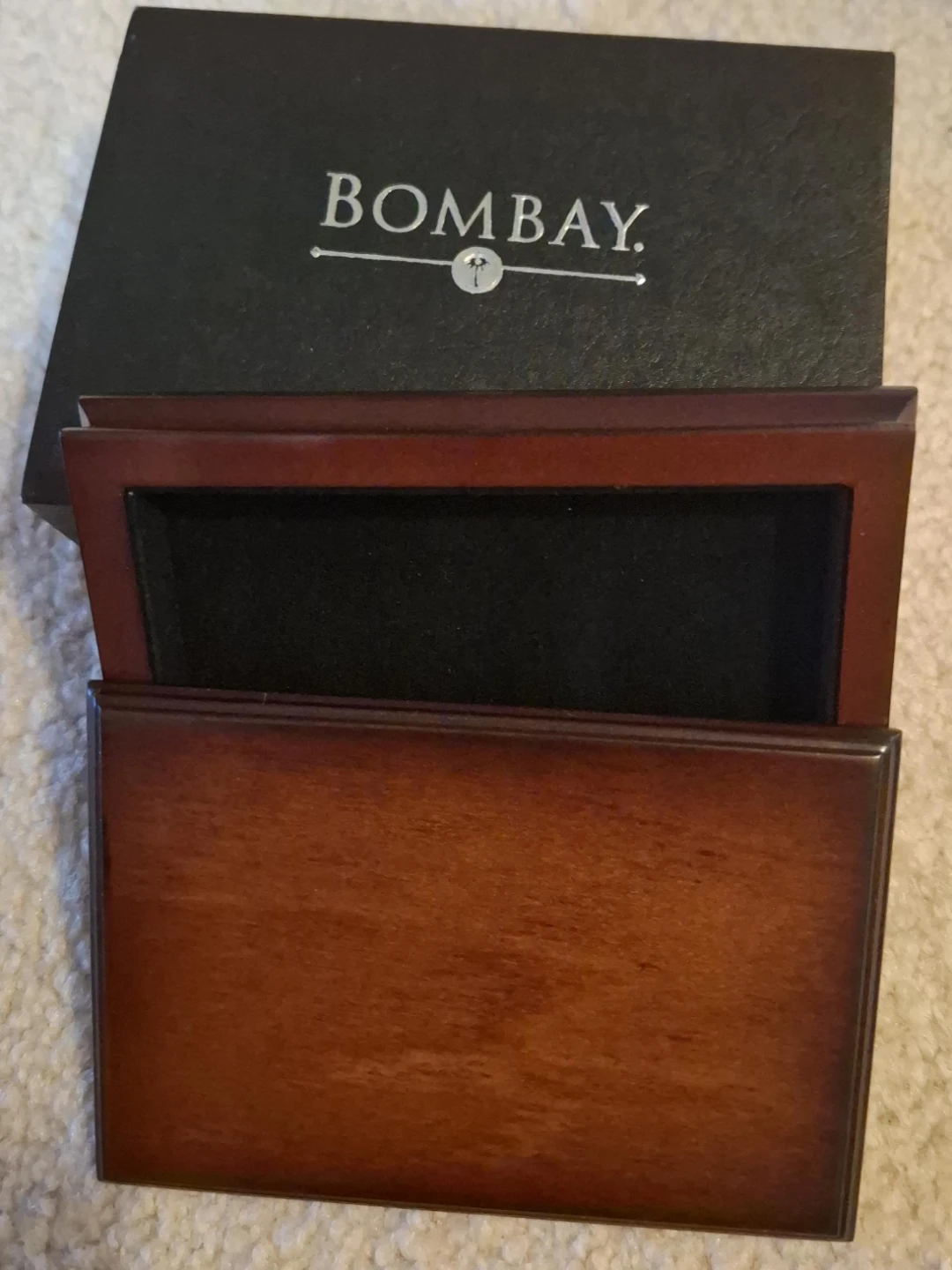 Rare BNIB Vintage The Bombay Co. Mahogany Box