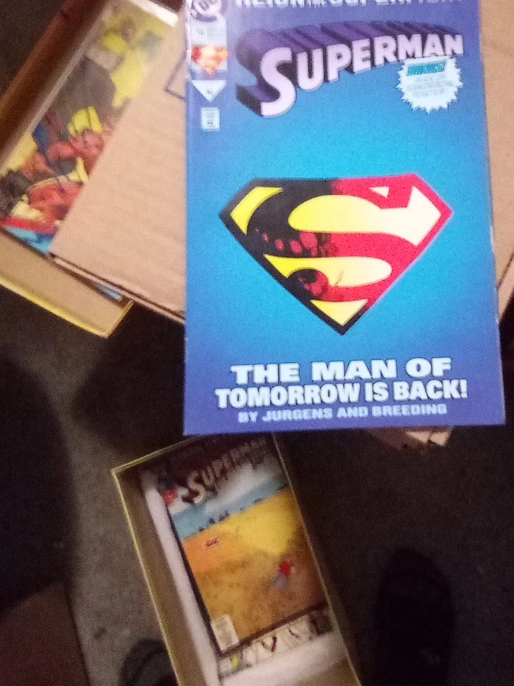 Superman "The Man of Tomorrow is Back!" Comic