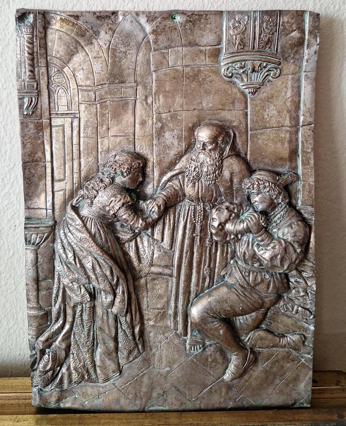Antique Relief Plaque Wall Art