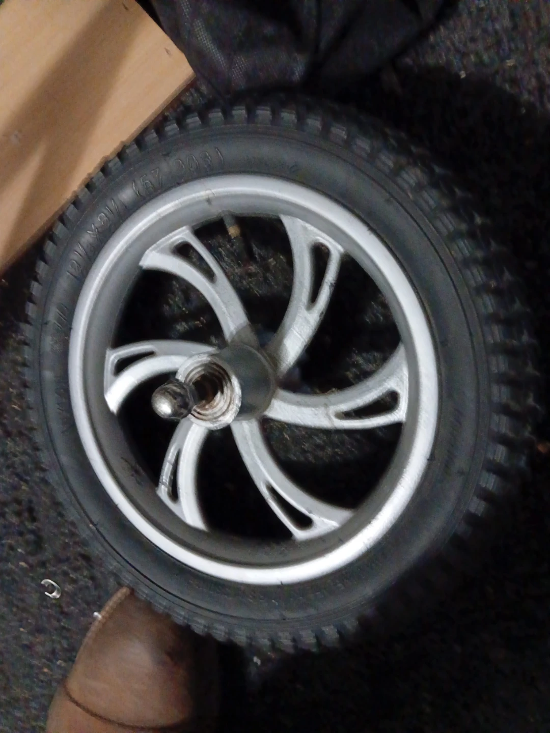 12 1/2 x 2 1/4 (57-203) Wheel with Silver Rim