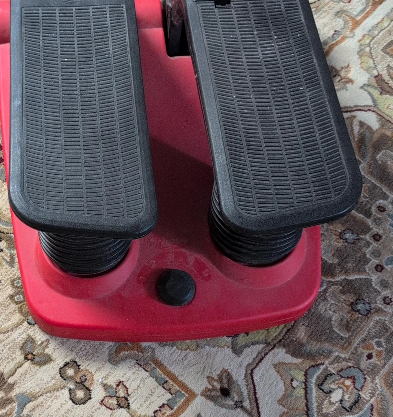 Red Stair Stepper Fitness Machine