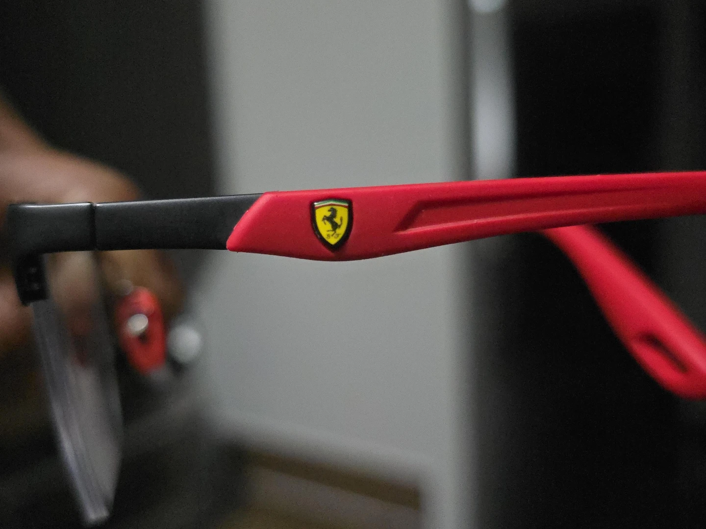 Ferrari Red and Black Eyeglasses Frame
