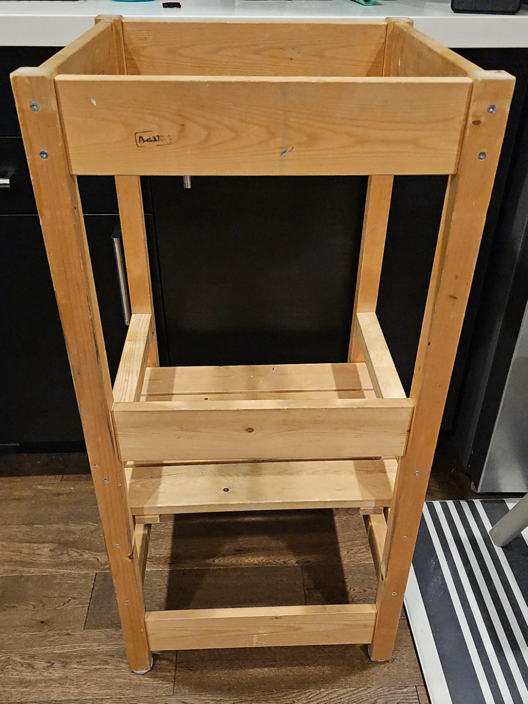 Wooden Kids Kitchen Step Stool/ learning tower