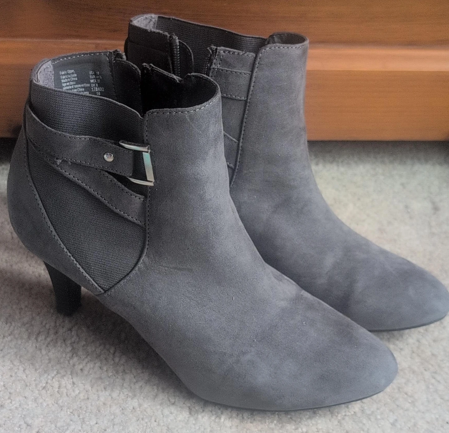 Grey Ankle Boots Size 10