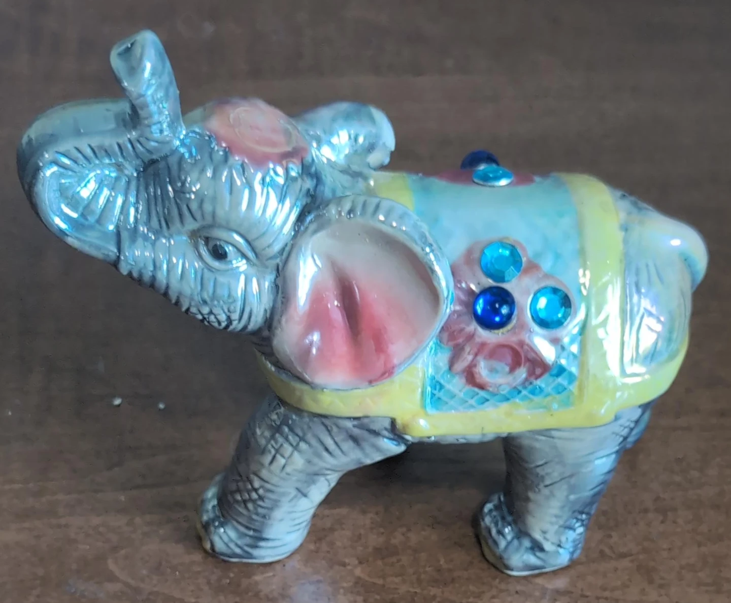 Decorative Elephant Figurine with Jewels