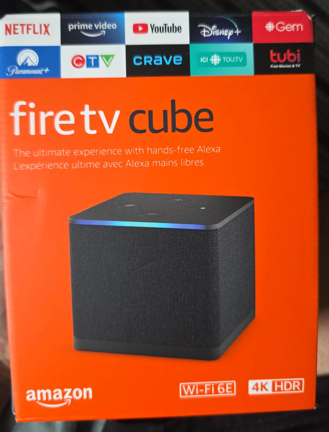 Amazon Fire TV Cube (Wi-Fi 6E, 4K HDR)