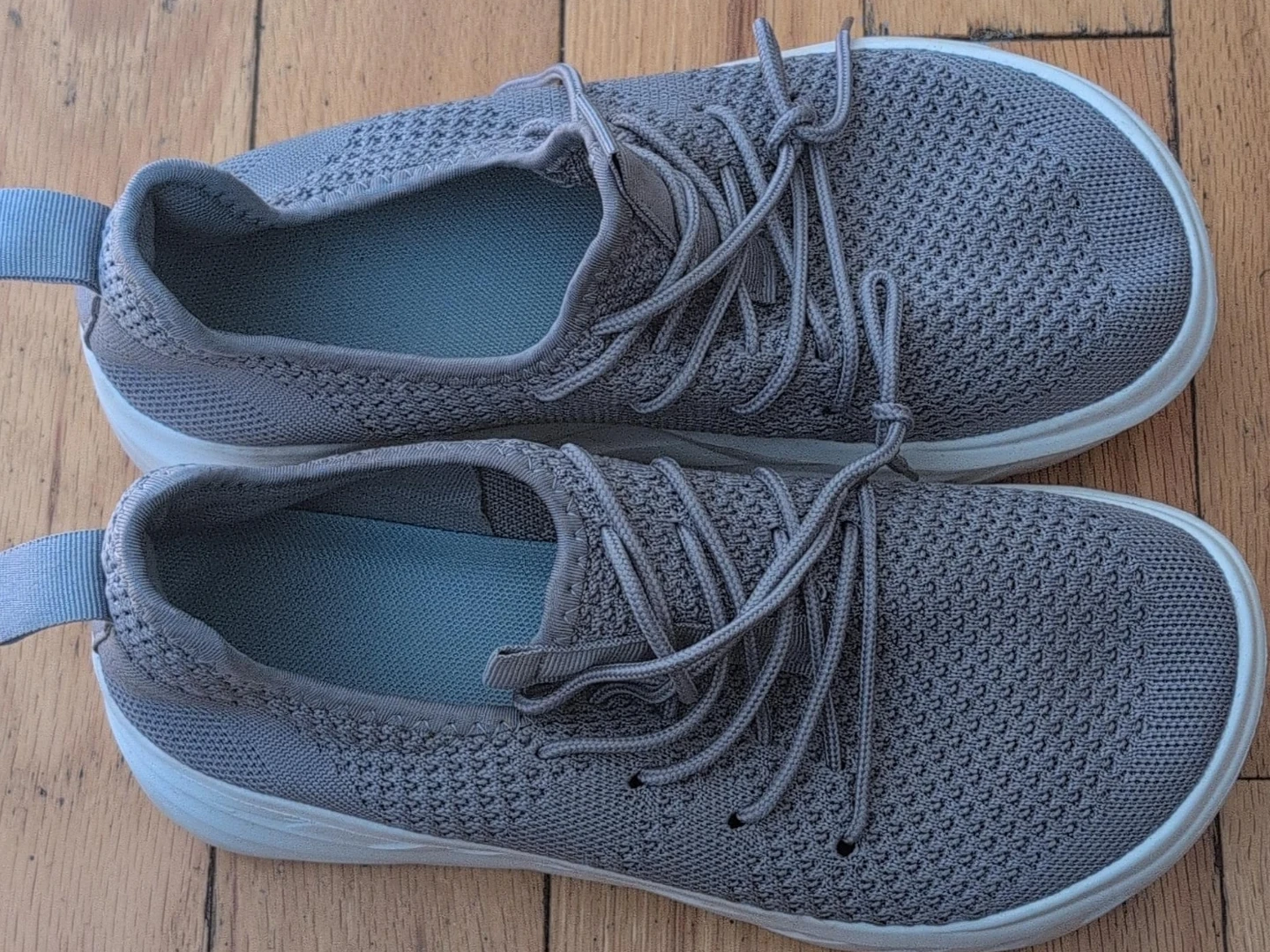 Grey Knit Sneakers
