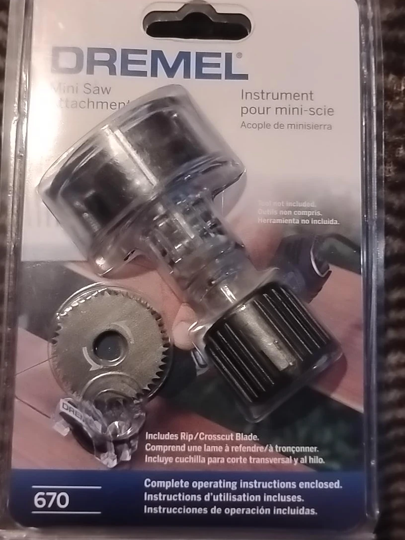 Dremel Mini Saw Attachment with Rip/Crosscut Blade