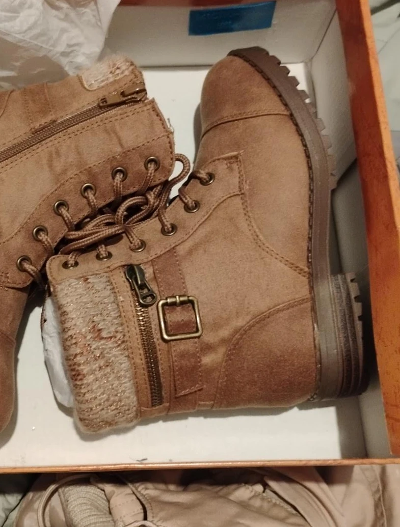 Maeve Chestnut Lace-Up Boots - Size 13.5 M - photo 3
