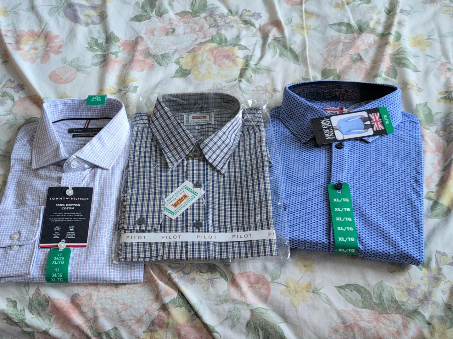 Tommy Hilfiger, Pilot, and Modern English Shirts - XL/TG