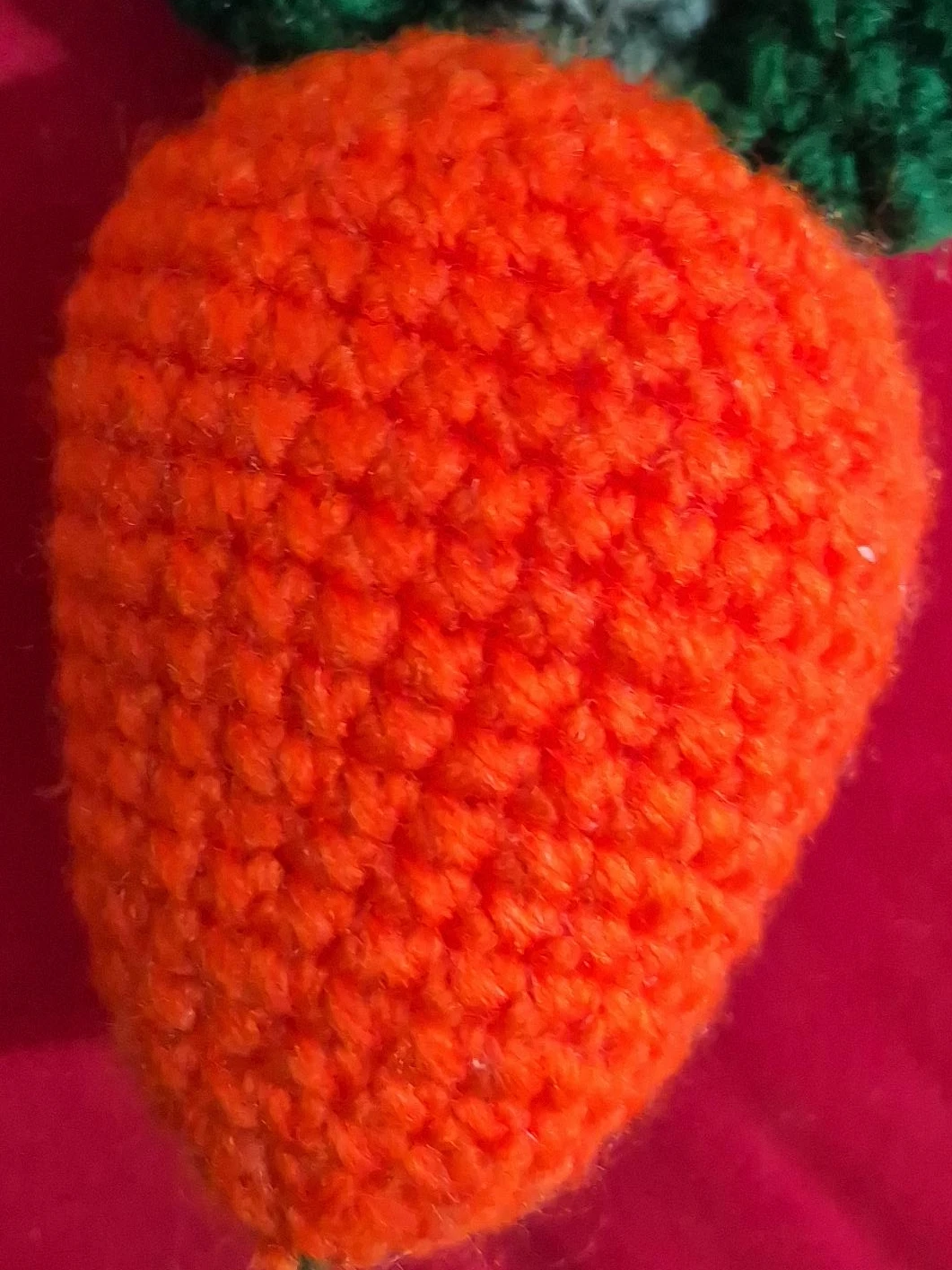 Crocheted Carrot Ornament