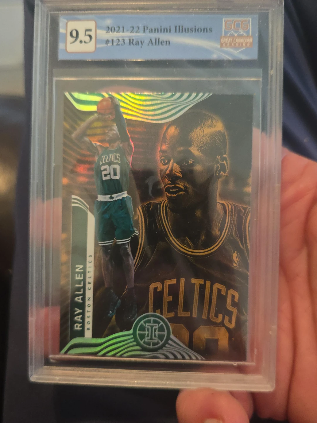 2021-22 Panini Illusions #123 Ray Allen Card (Graded 9.5)