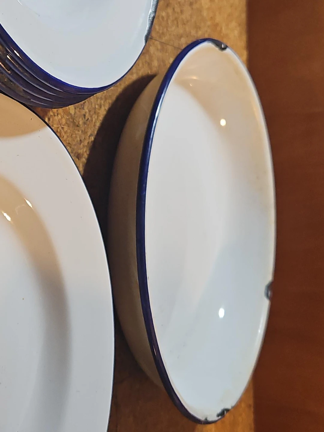 Enamel Plates and Bowls Set