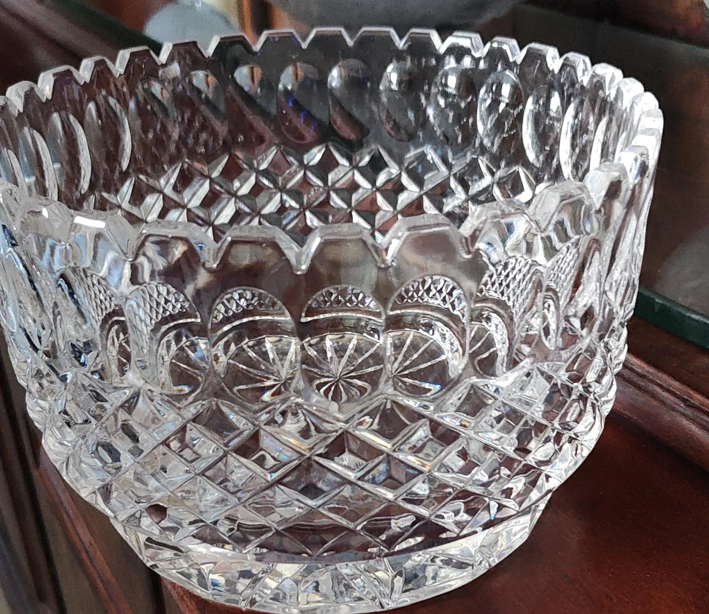 Crystal Cut Glass Bowl