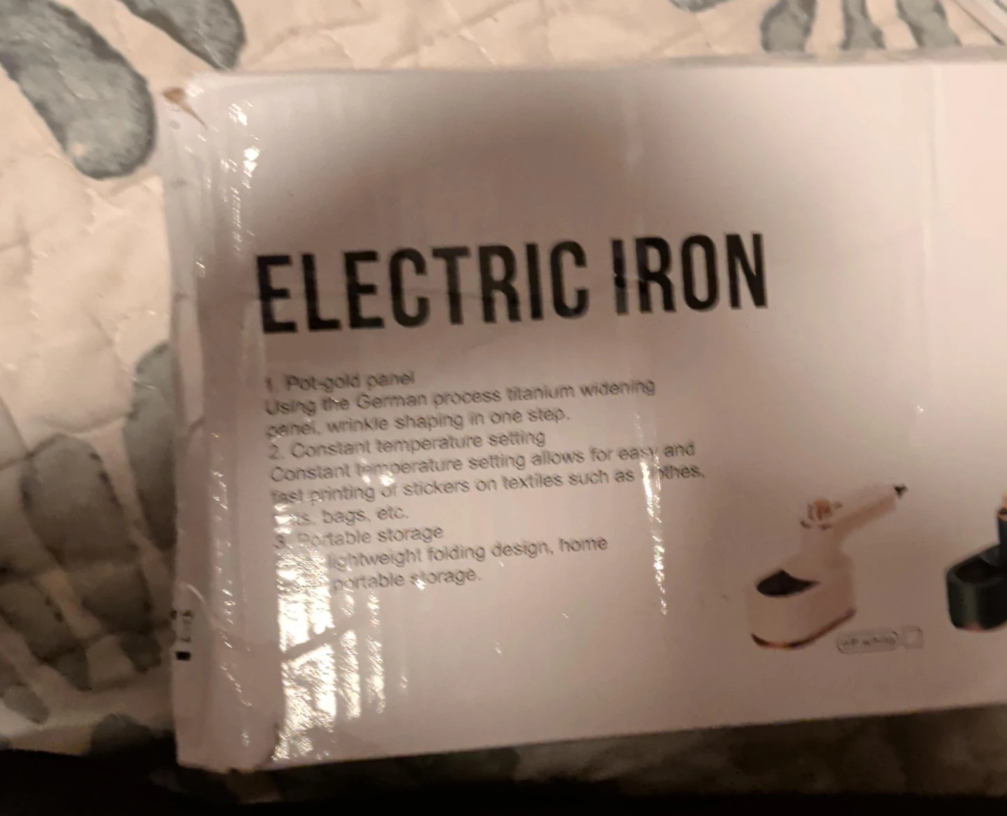 Electric Iron - Portable Folding Design