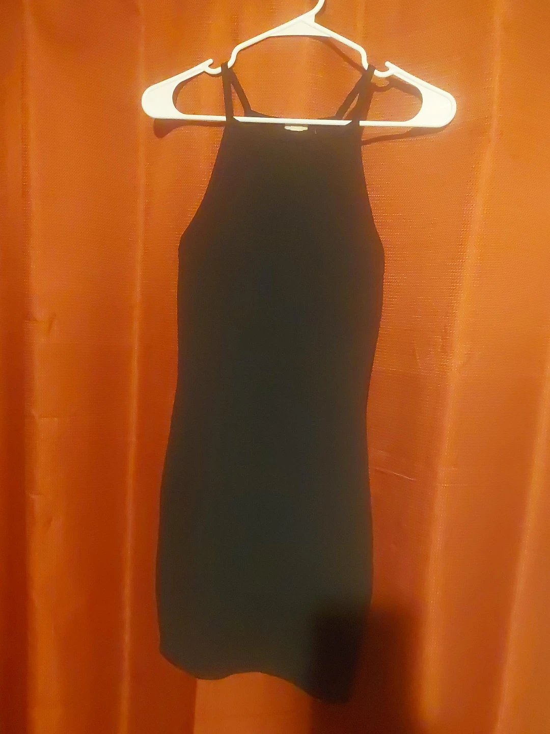 Black Mini Dress with Halter Neck