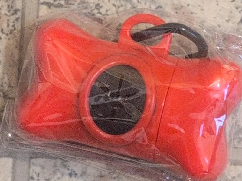 Red Dog Waste Bag Dispenser with Carabiner Clip