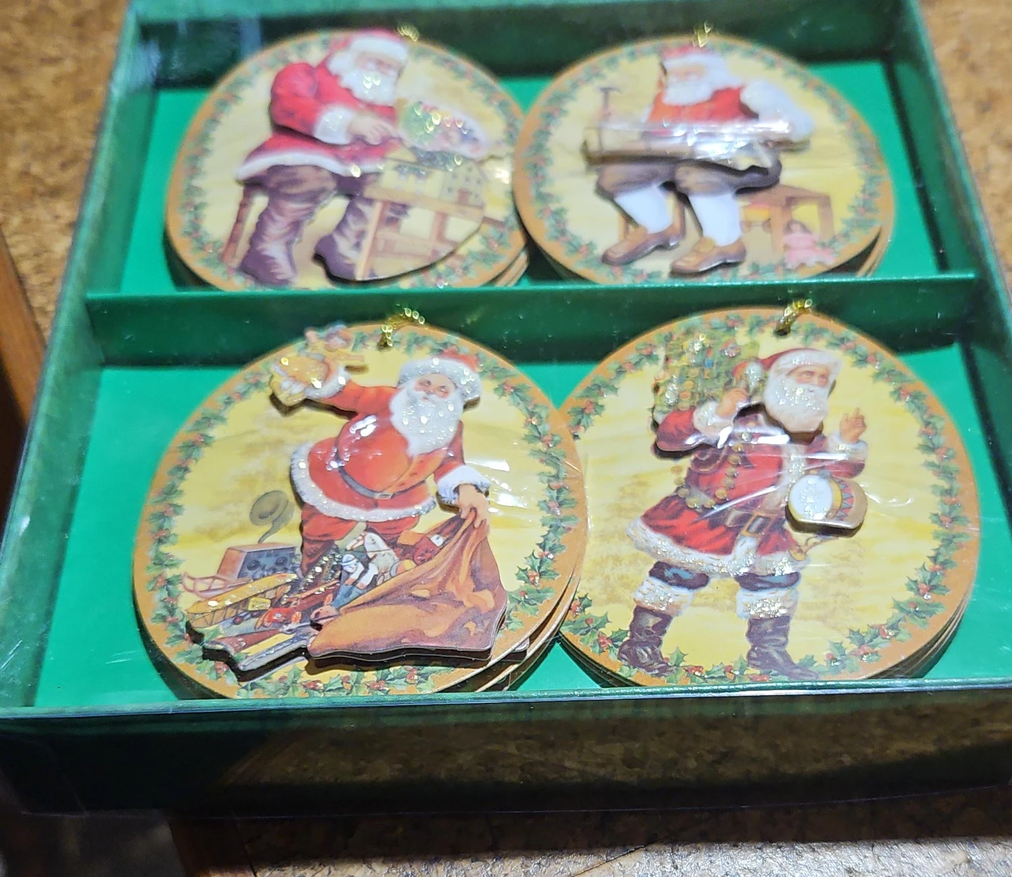 Dimensional Christmas Gift Tags - Santa Claus Set