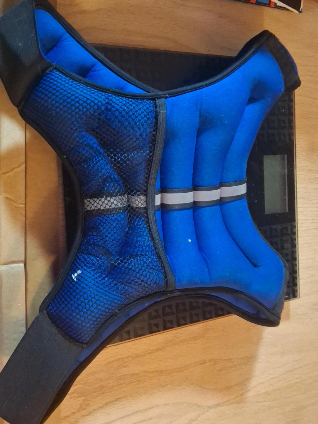 Blue Weighted Vest 12 lbs