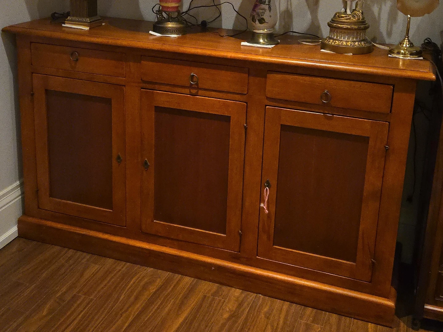 Wooden Sideboard Cabinet with Drawers and Doors