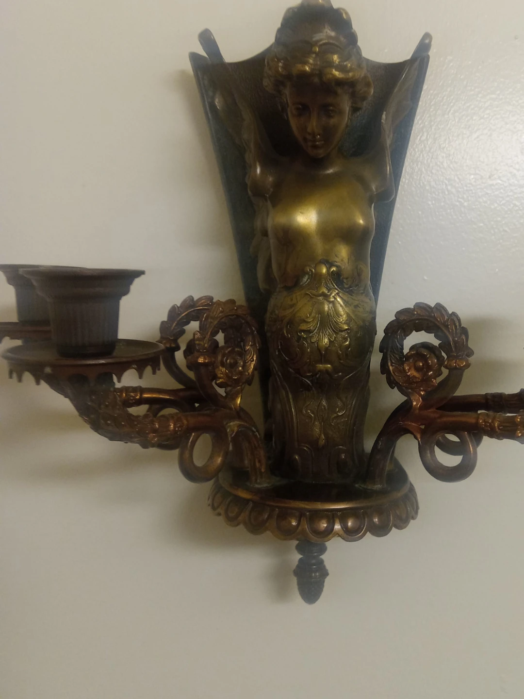 Antique Style Female Figure Sconce