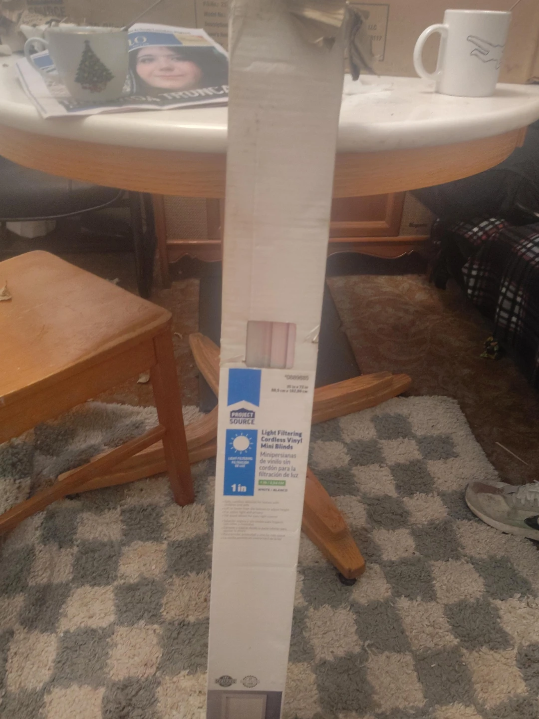 Project Source Light Filtering Cordless Vinyl Mini Blinds
