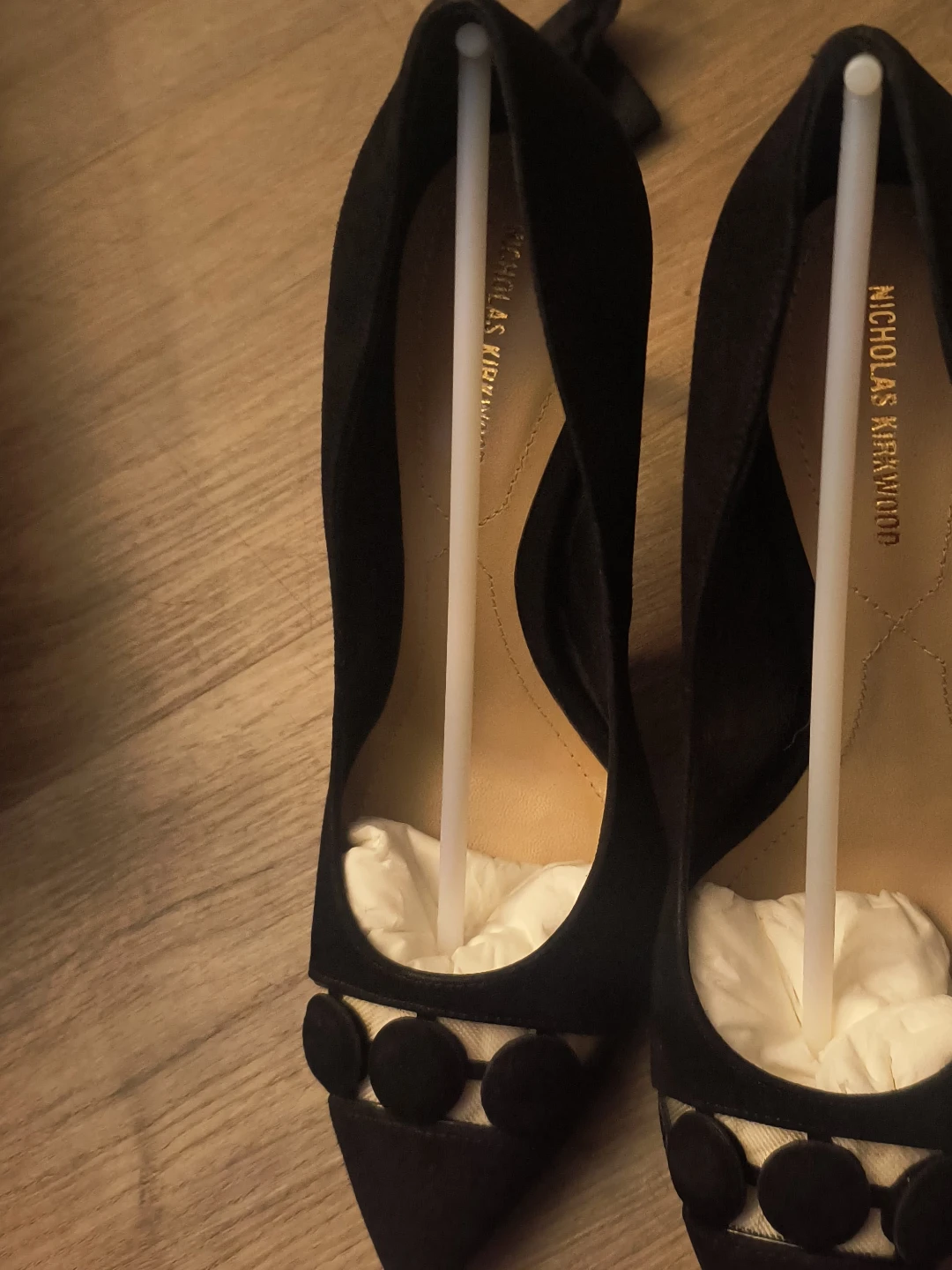 Nicholas Kirkwood Black Suede Pumps