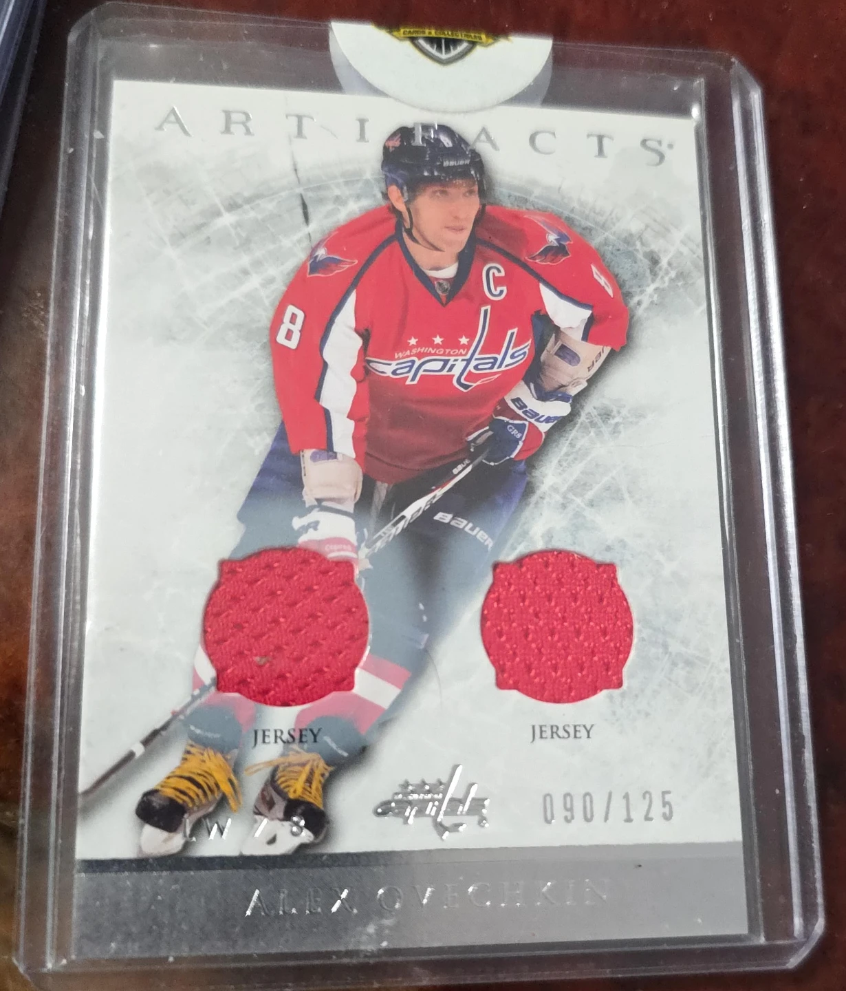 Alex Ovechkin 2007-08 Artifacts Jersey Card 90/125