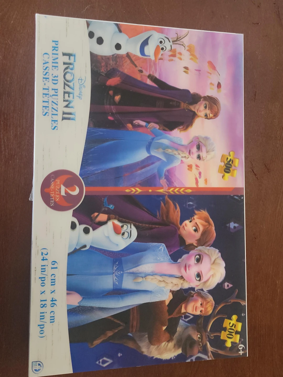Disney Frozen II Prime 3D Puzzles - 2 x 500 Piece Set