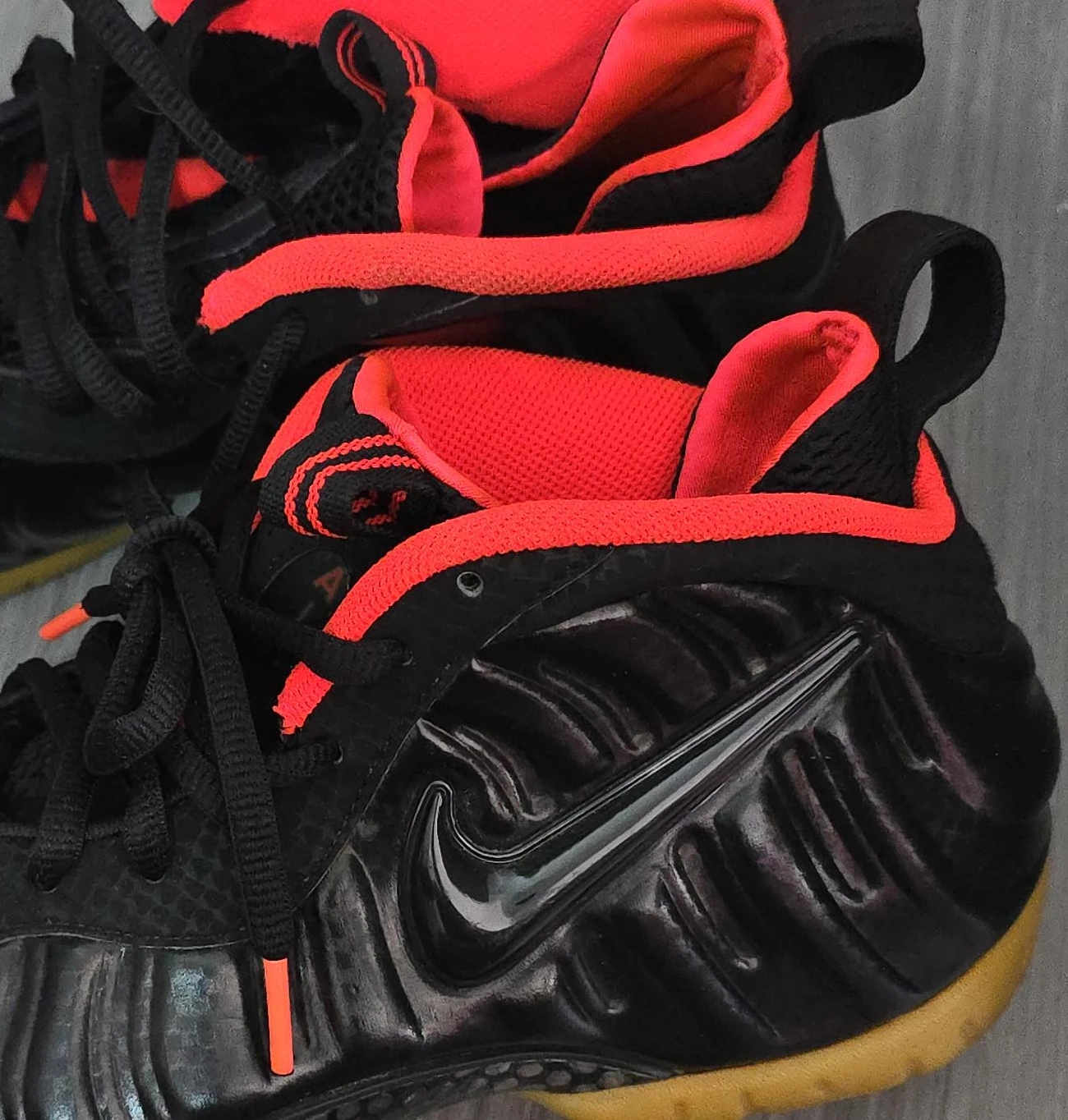 Nike Air Foamposite Pro Black Red Men's Basketball Shoes