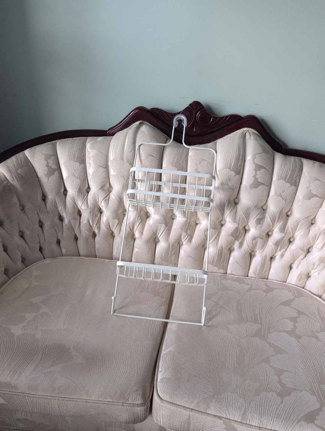 White 2-Tier Hanging Shower Caddy