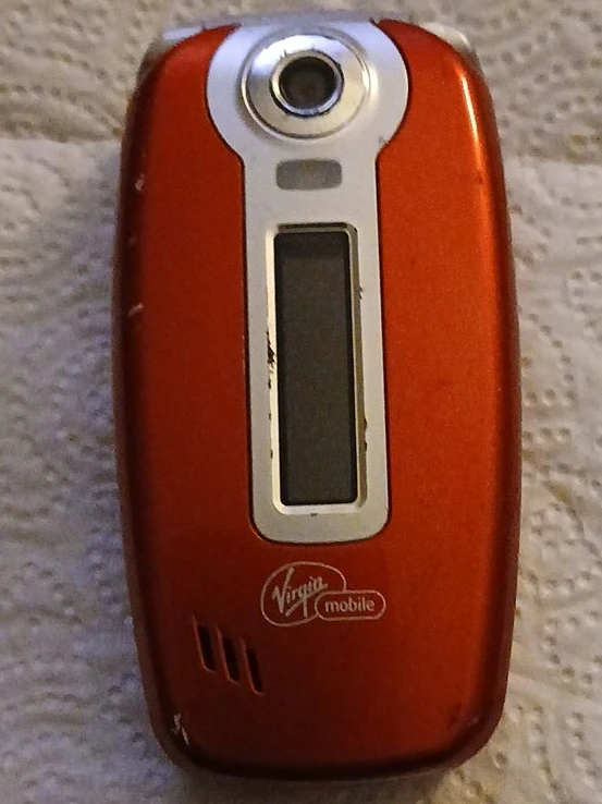 Red Virgin Mobile Flip Phone