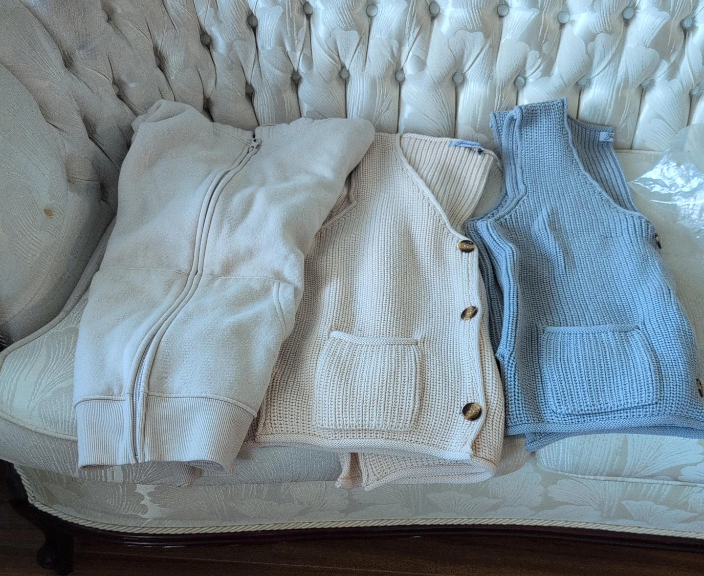 Bundle of 3 women & Toddler Tops - Cardigan, Vest, Hoodi