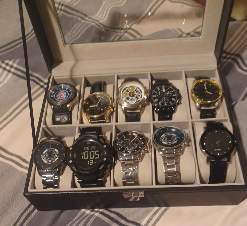 Watch Collection with Display Case