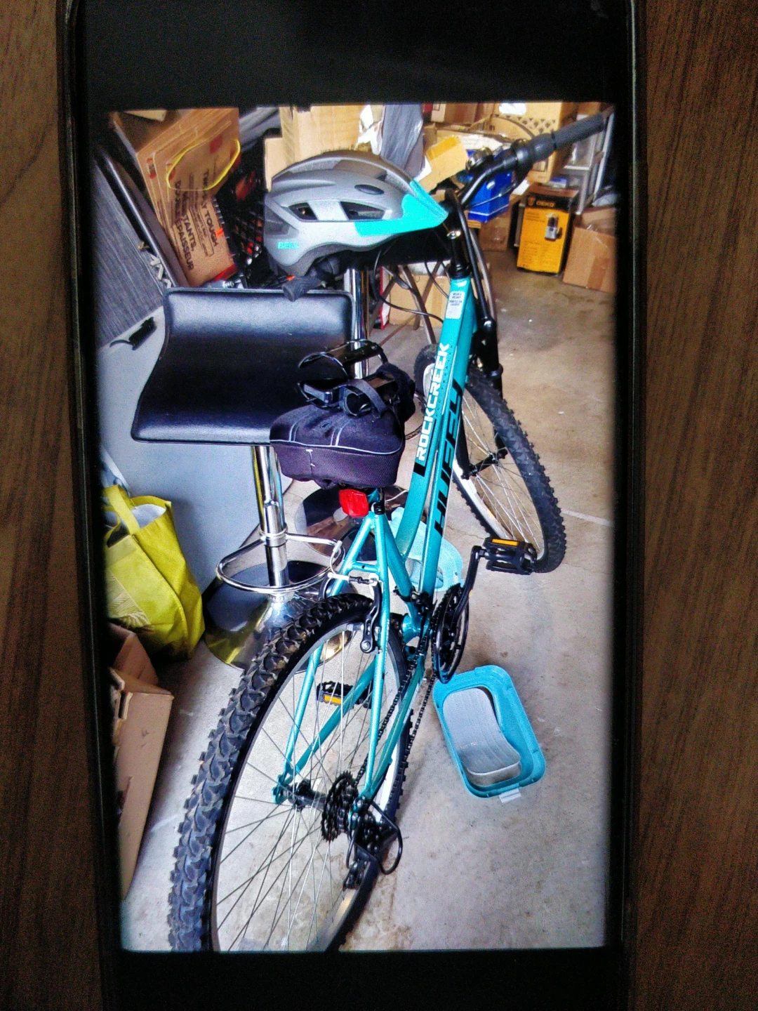 Teal Huffy Mountain Bike