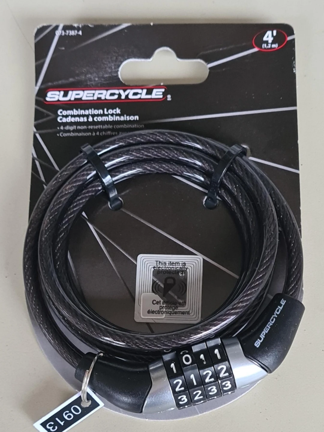 Supercycle 4' Combination Lock