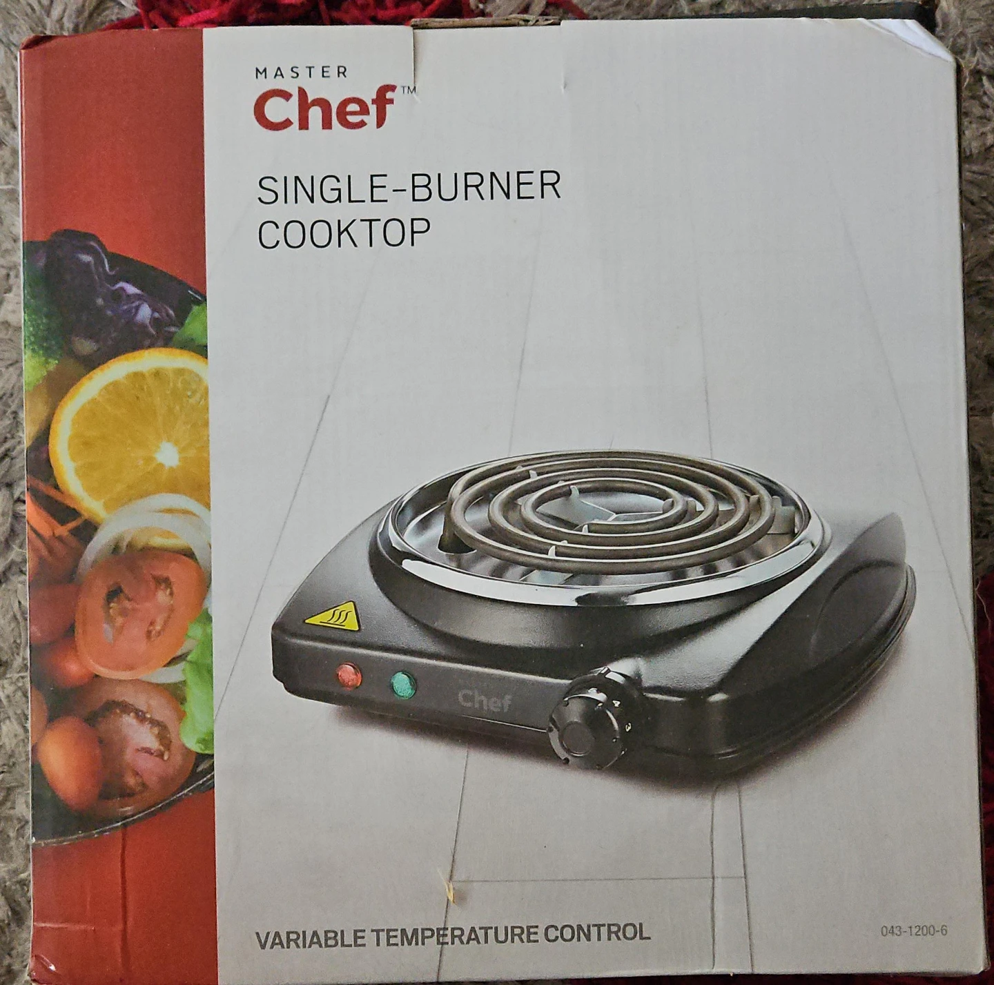 Master Chef Single-Burner Electric Cooktop